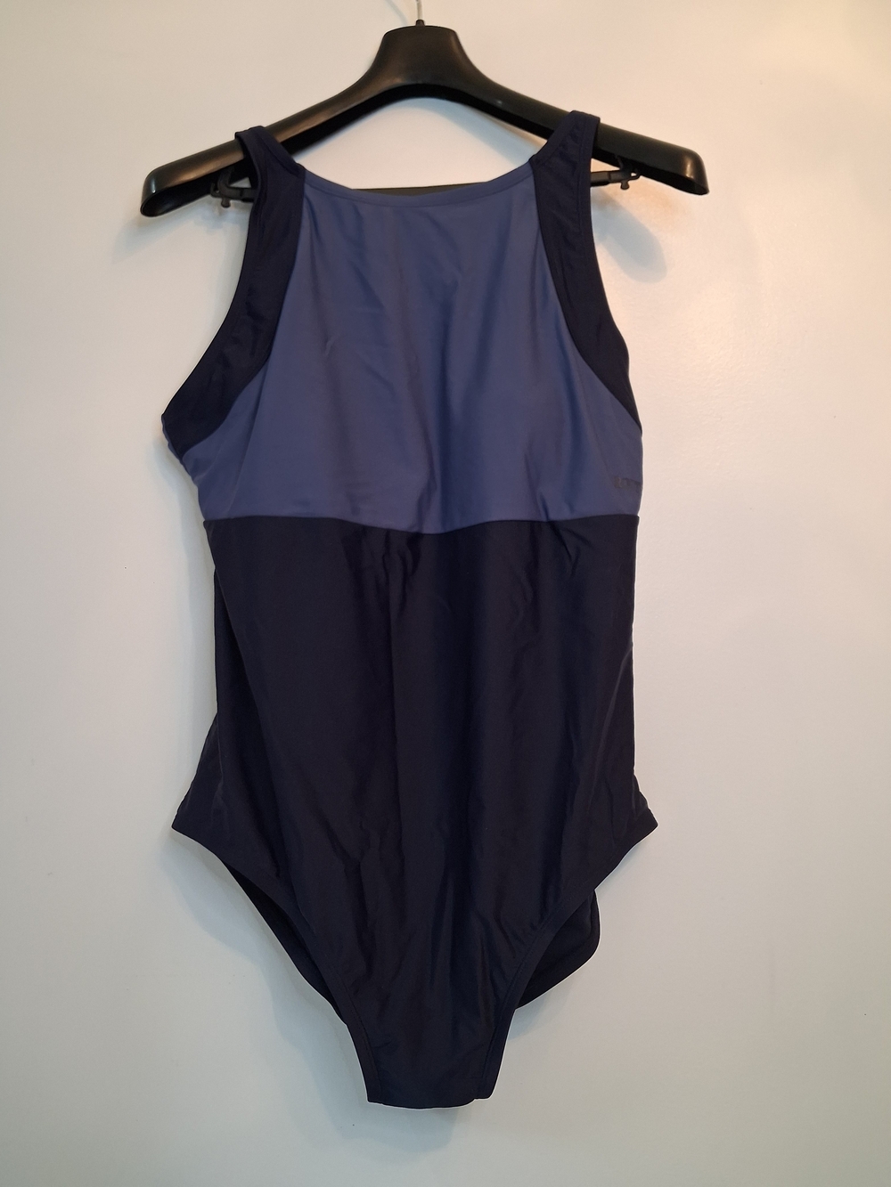 Roots Two-Tone Navy and Slate Blue One-Piece Swimsuit